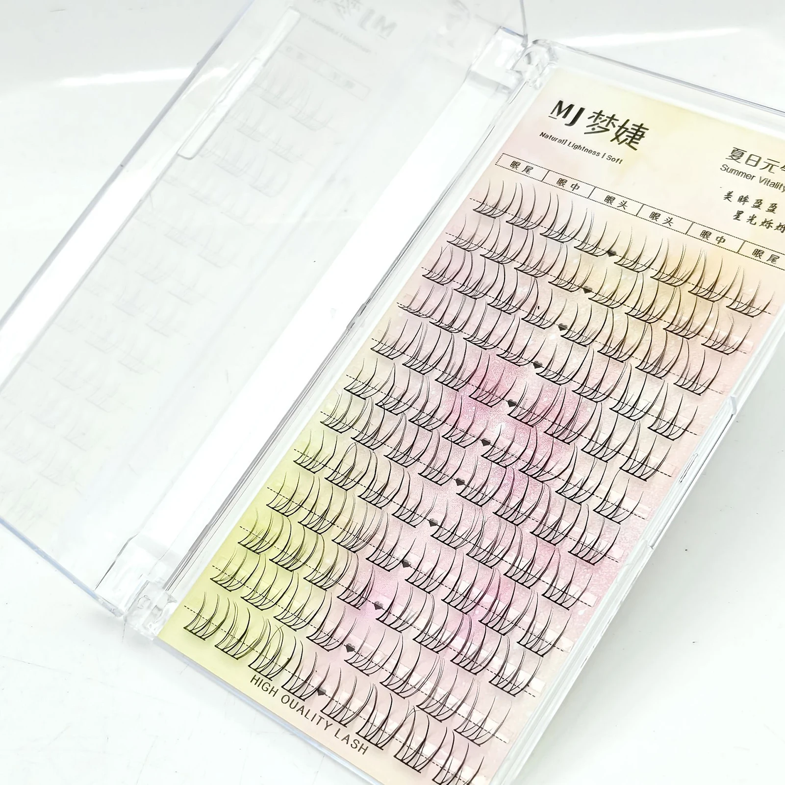 Extensões de cílios postiços naturais estilo coreano, curvatura c 9-11mm, comprimentos mistos para todos os dias, acessórios de maquiagem diária