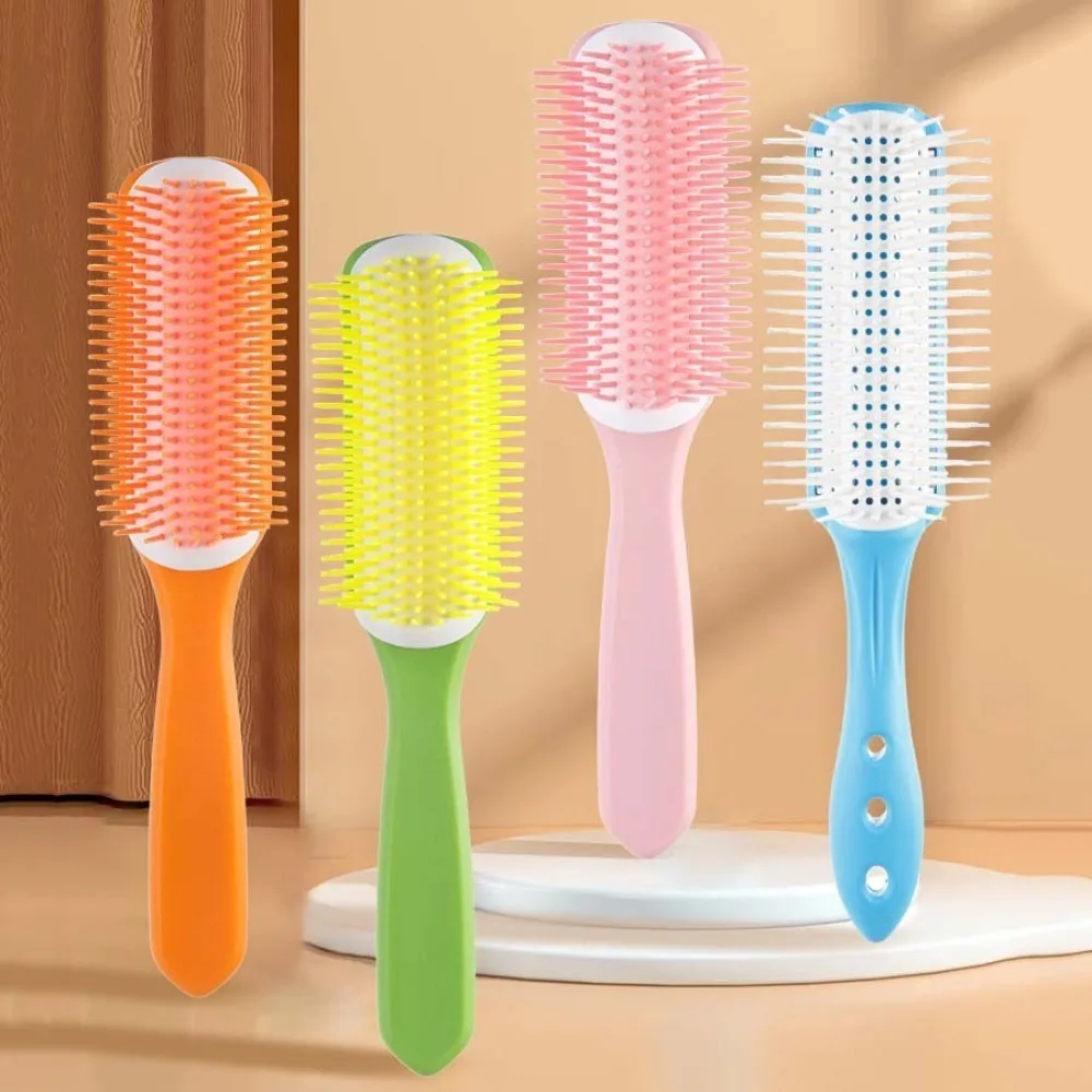 

Handle Hollow Air Comb Anti Static Dual Use of Dry and Wet Portable Comb Hairdressing Blood Circulation Smoothly