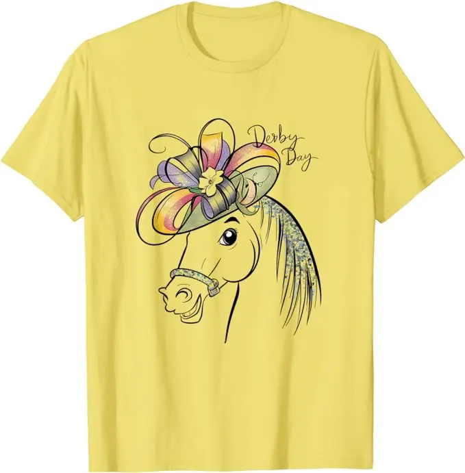 Funny Derby Day Fascinator Hat Horse Racing Lover T-Shirt Cute Horse 150th Derby Day Fascinator Hat Saying Tee Cool Novelty Gift