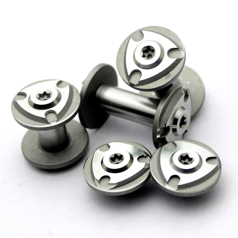 2Sets 416 Stainless Steel Spindle Screw M4 Fastening Screw for DIY Knife Handle Making Material Furniture mounting Rivet