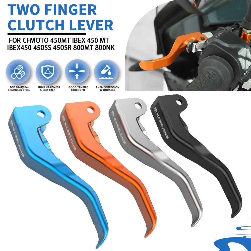 Motorbike For CFMOTO 450MT IBEX 450 MT IBEX450 450SS 450SR 800MT 800NK Two Finger 10% Force Reduction Shorty Stunt Clutch Lever