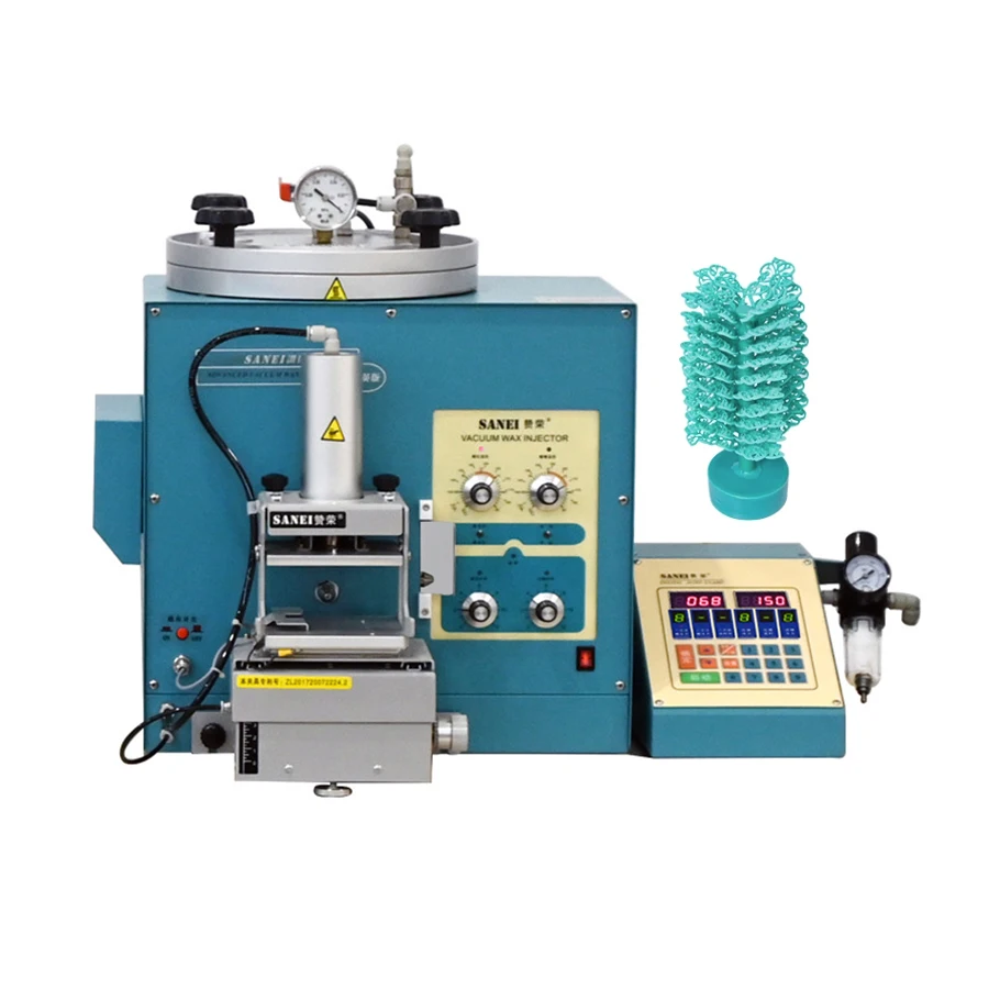 Digital Vacuum Wax Injector Easy Operation For Jewelry Casting Making Wax Tree Wax Machine