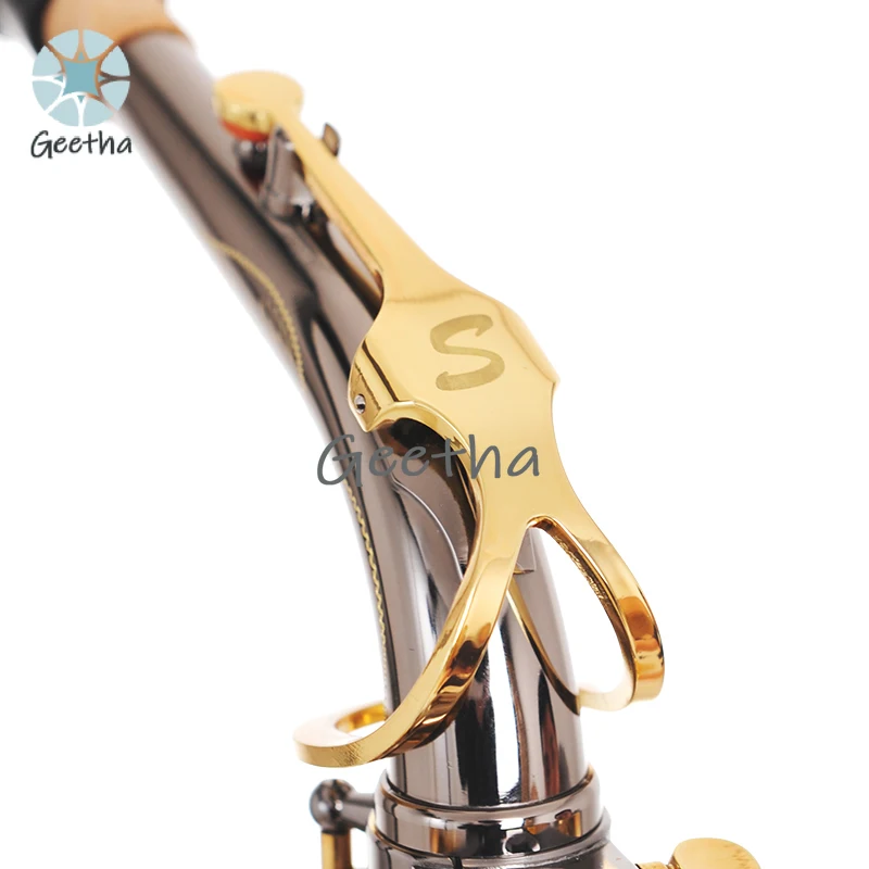 Wholesale Professional Saxophone Drop E Alto Saxophone Wind Instrument Black Nickel and Gold
