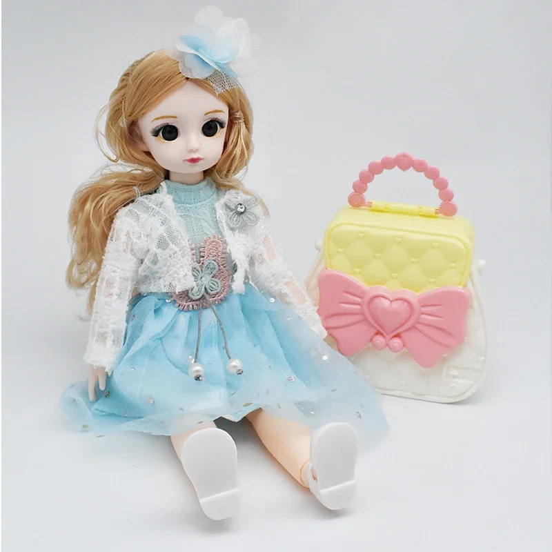 30cm 1/6 BJD Doll Anime Princess Fullset Clothes Shoes Figure Model Joint Movable Fashion Cute Mini Doll For Girls Birthday Gift