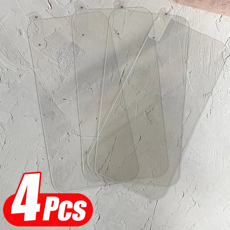 4 Piezas Vidrio Templado Protector de Pantalla para iPhone 16 11 13 14 12 15 Pro Max Compatible con iPhone 14 16 15 Plus 11 12 13 15 14 Pro 16e 3