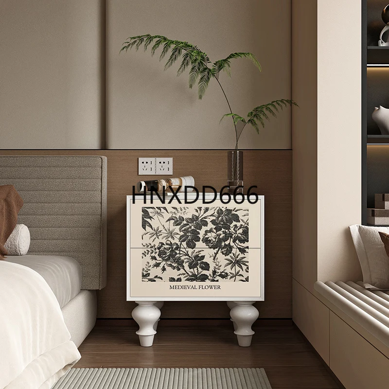 

Прикроватная тумбочка из цельного дерева в стиле ретро, ящик для комнаты, сундук