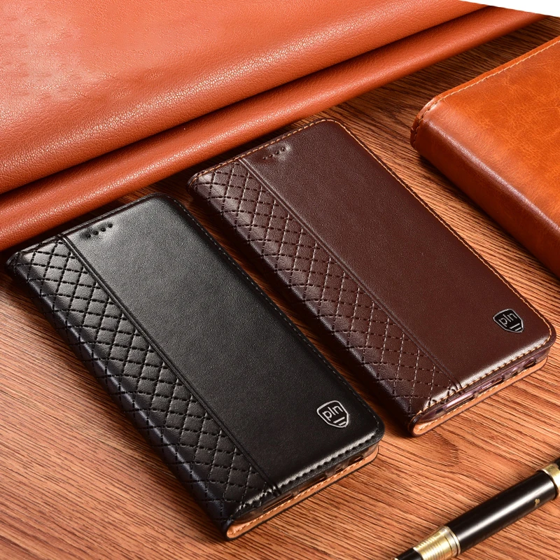 Business Genuine Leather Case For XiaoMi Mi 13 12 11 NE 12T 12X 12S 11i 11T 11X Pro Ultra Lite Dimensity Flip Cover Phone Cases