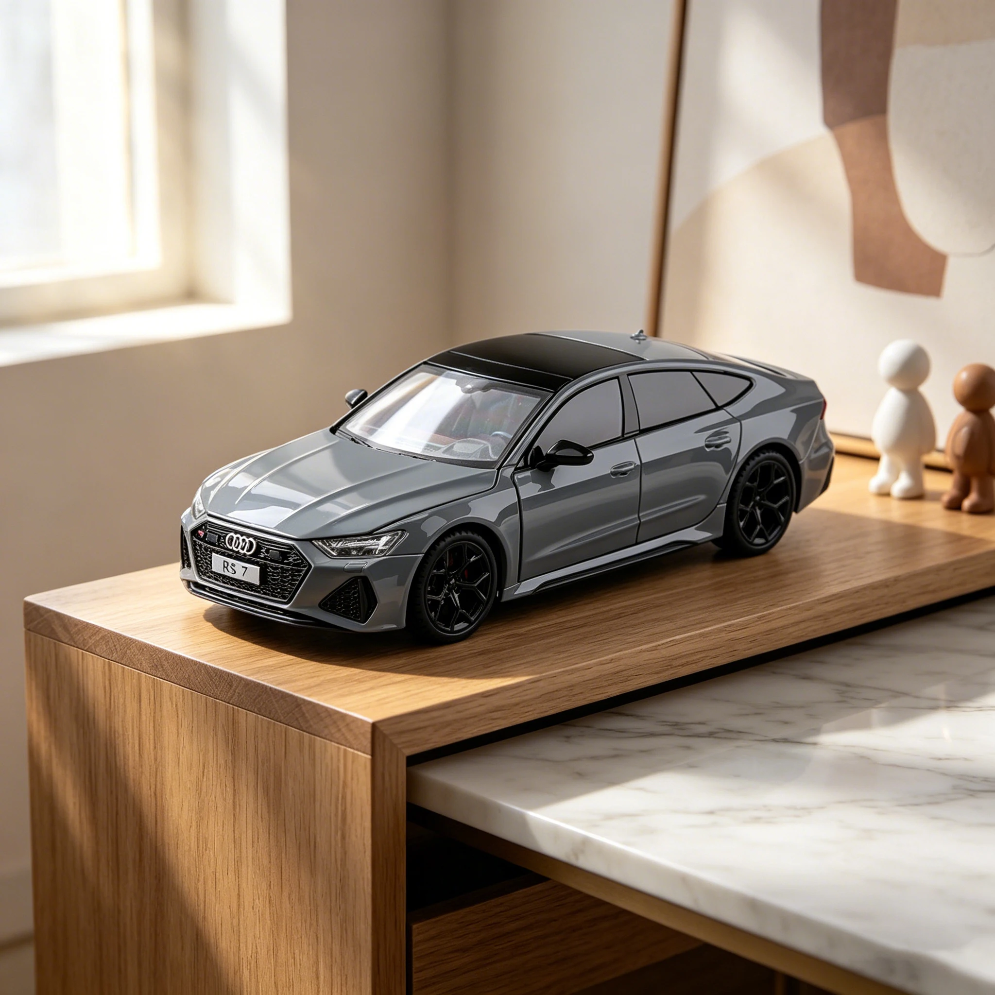 アウディrs7カーモデルシミュレーション合金1-24カーモデル子供用アウディおもちゃ車男の子コレクション装飾品男の子ギフト