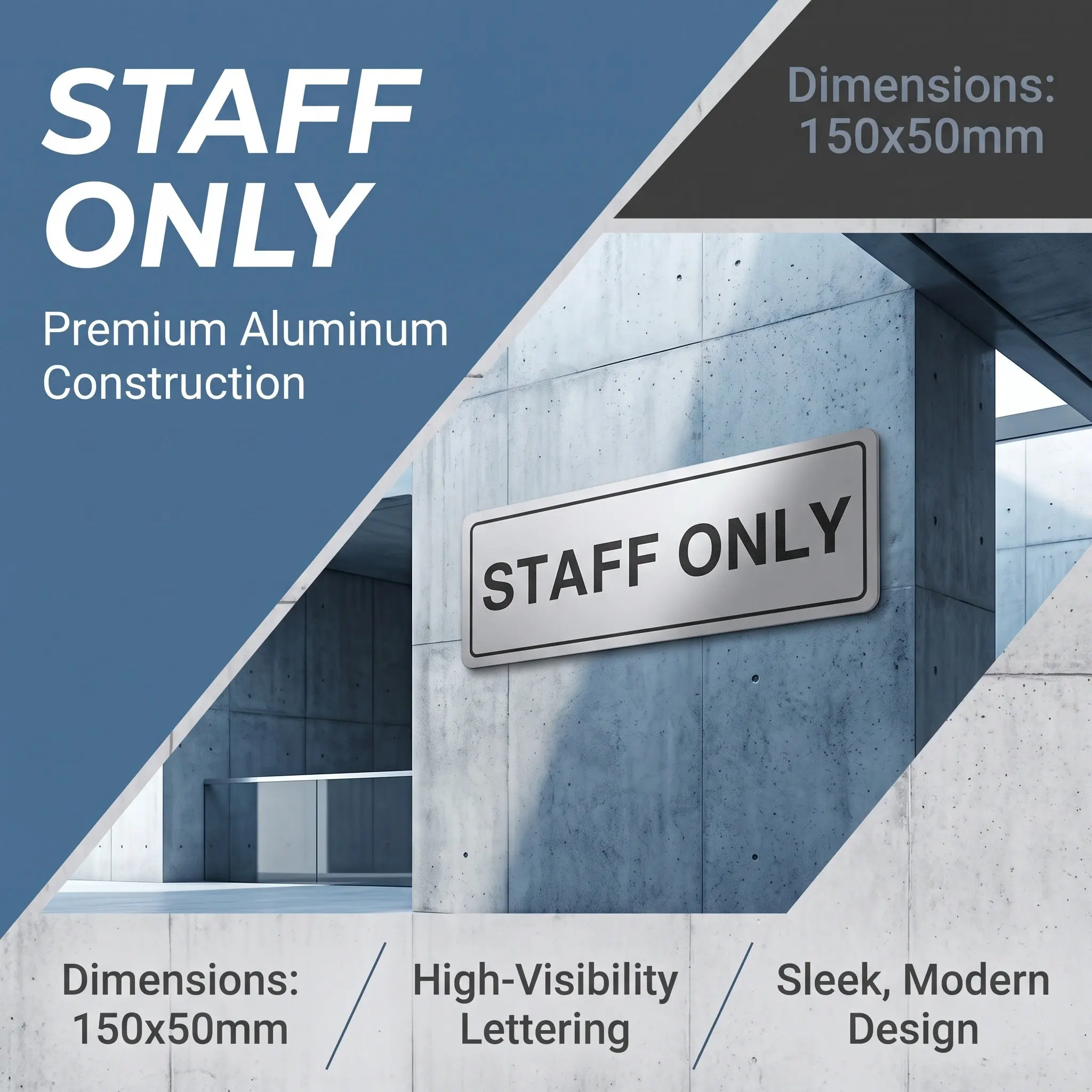 Display Holder Card Office Halloween Christmas New Year Office Door Sign Employee Only Sign Employees Only Sign Aluminum
