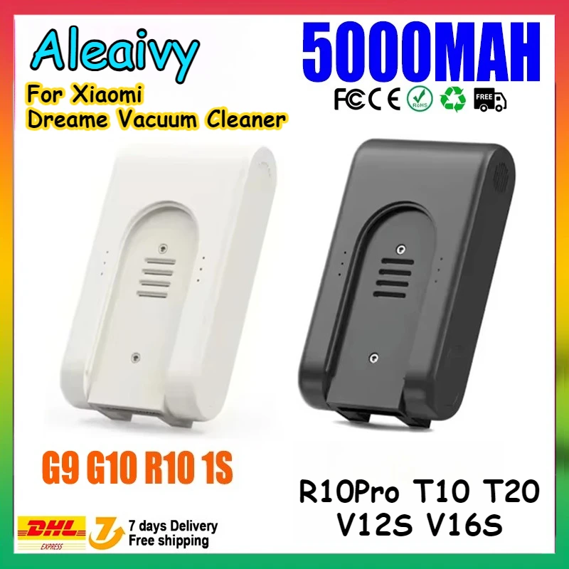 

5000mAh Replacement Li-ion Battery for Xiaomi Dreame G9 G10 R10 R10Pro T10 T20 V12S Cordless Vacuum Cleaner Rechargeable Battery