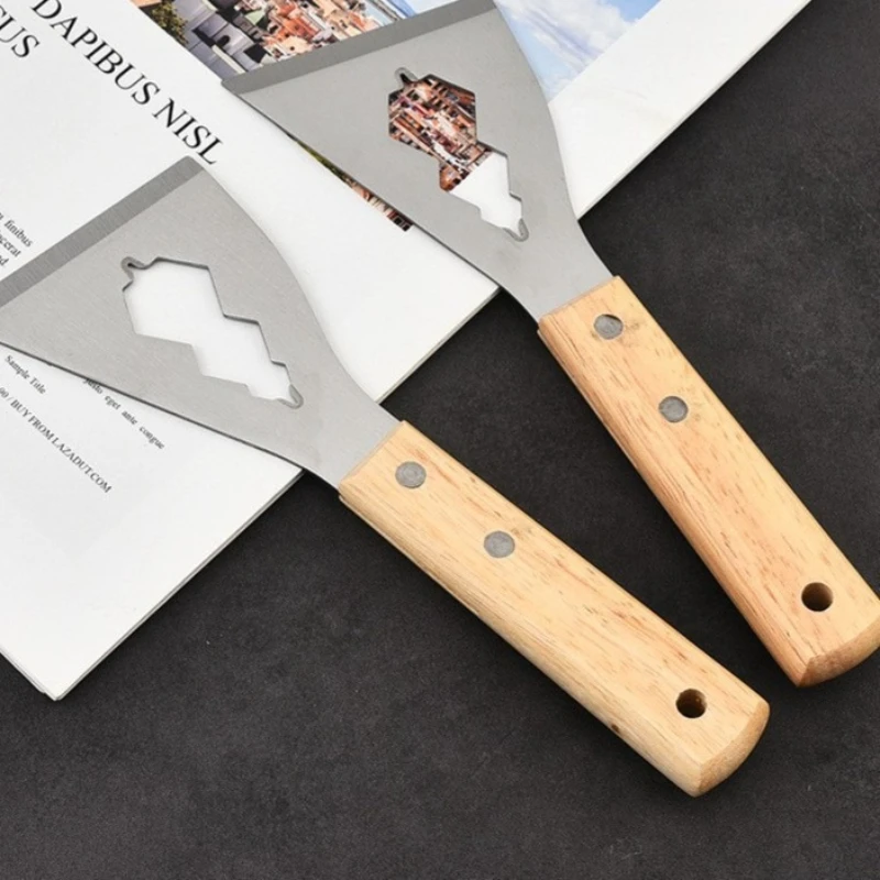 

Многофункциональная лопатка с длинной ручкой из утолщенной нержавеющей стали, 1 шт., для уборки кухни, удаления пыли, для тяжелых работ