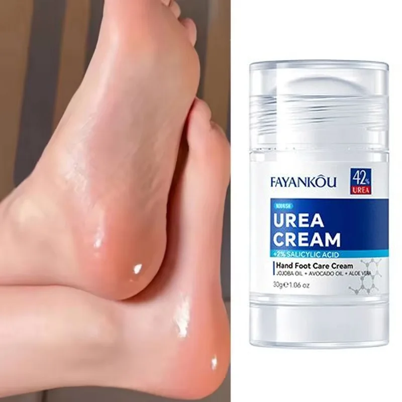 Barra de crema para el cuidado de manos y pies de urea utilizada para el cuidado del talón hidratación profunda nutritiva su piel seca y áspera exfoliación agrietada