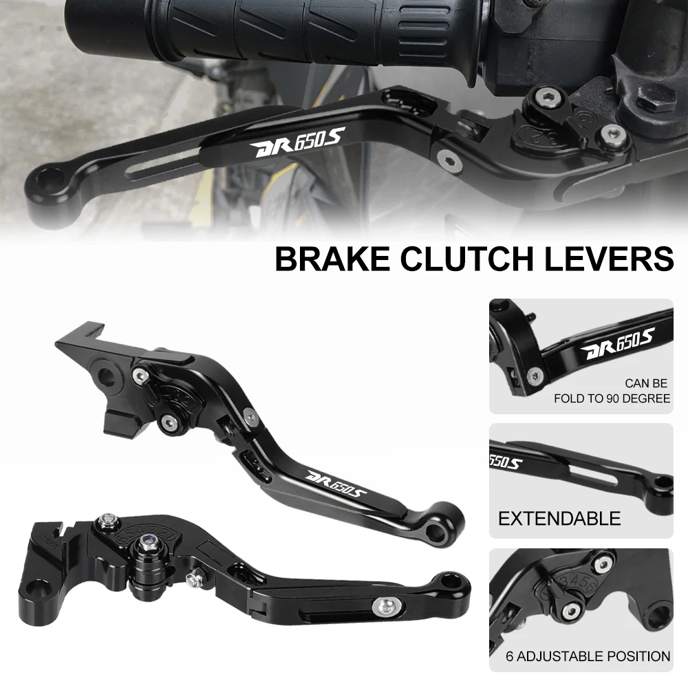 For SUZUKI DR 650 S SE DR650S SE 1994-2010 1995 1996 1997 1998 1999 Motorcycle CNC Adjustable Folding Brake Clutch Levers Handle