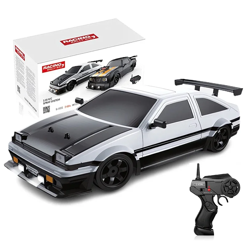 1/16 RC Car AE86 4wd High-Speed RC Drift Cars 2.4G Remote Control Racing Vehicle 18km/h Waiting for Light Spray Toys for Boys