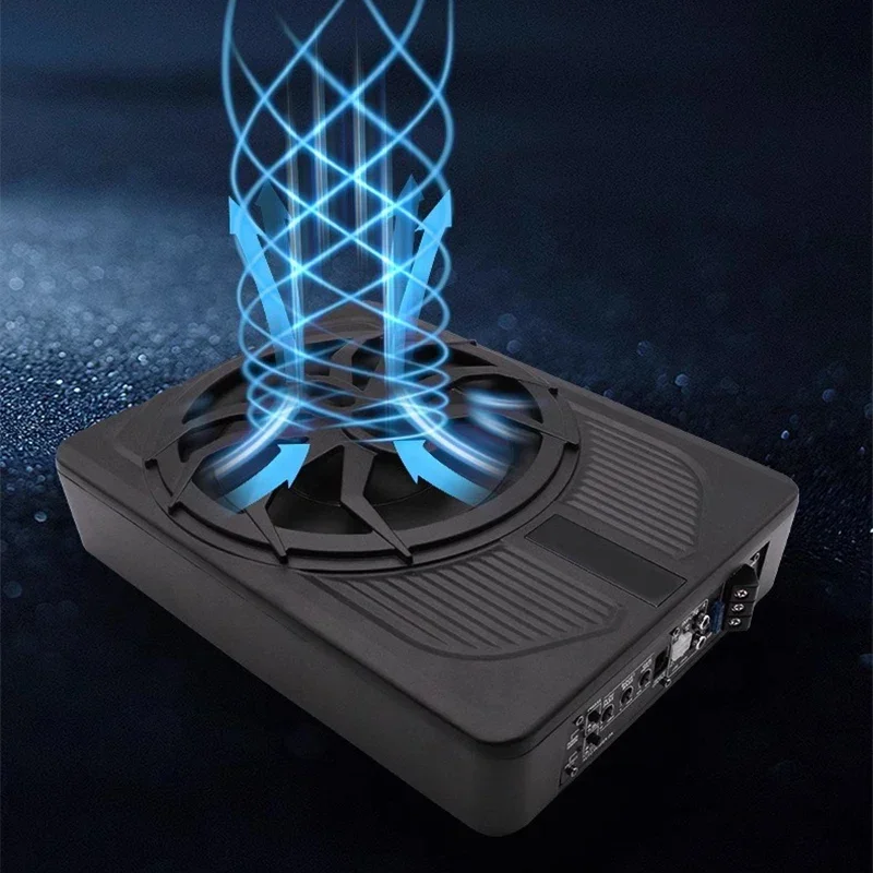 Spider car subwoofer ultra-thin subwoofer 10-inch 12V audio active seat cannon ultra-thin subwoofer aluminum alloy one-piece