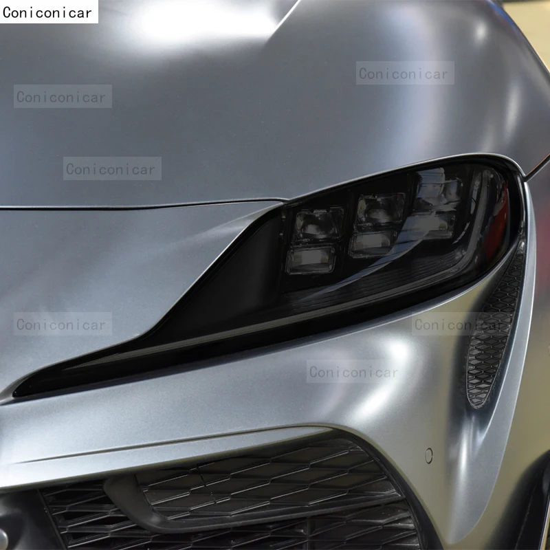For Toyota Supra 2019-2023 Car Exterior Headlight Anti-scratch Front Lamp Tint TPU Protective Film Repair Accessories Sticker