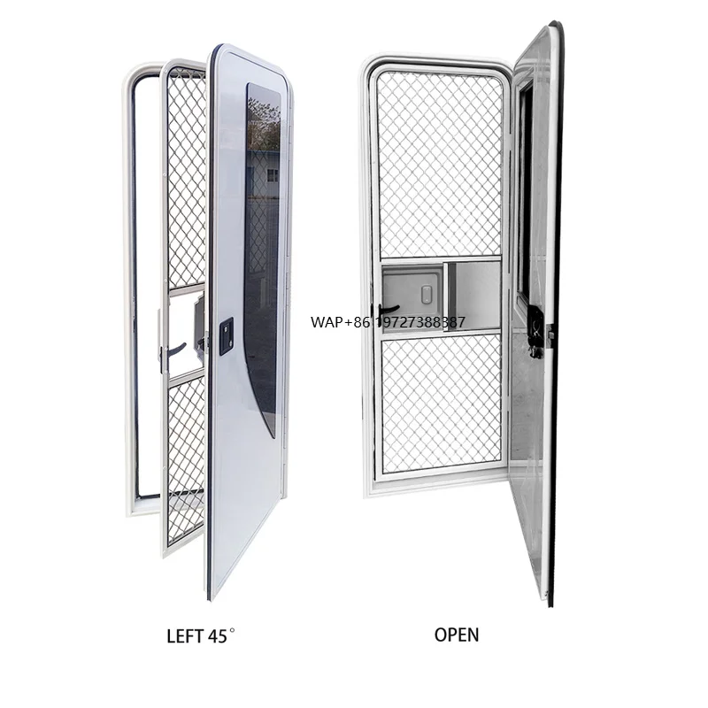 Factory Direct Sales RV Door with Sunshade Support for Customized American-style RV Door