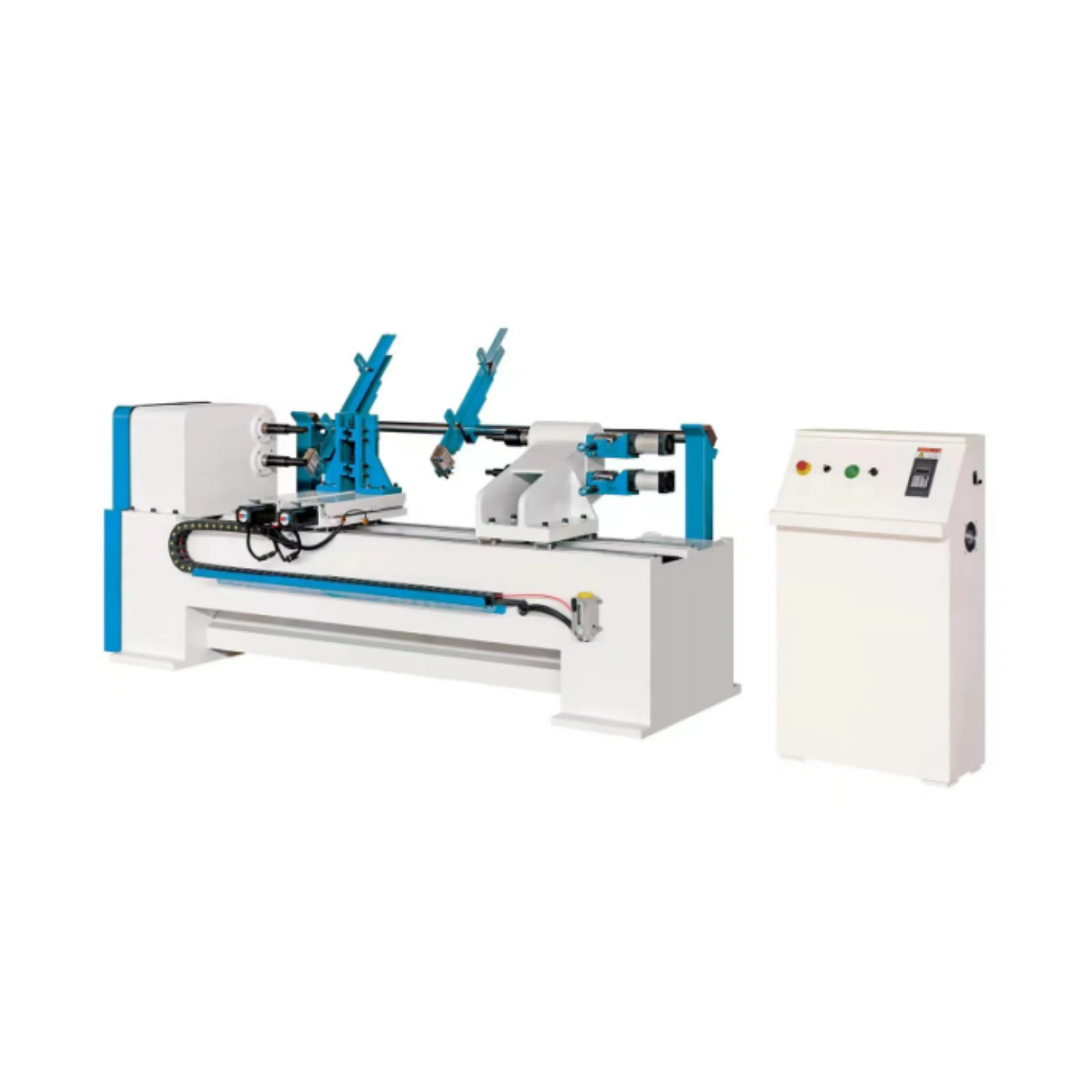 CNC Control Engraving Wood Leg Lathe Machine Double-Spindle Automatic