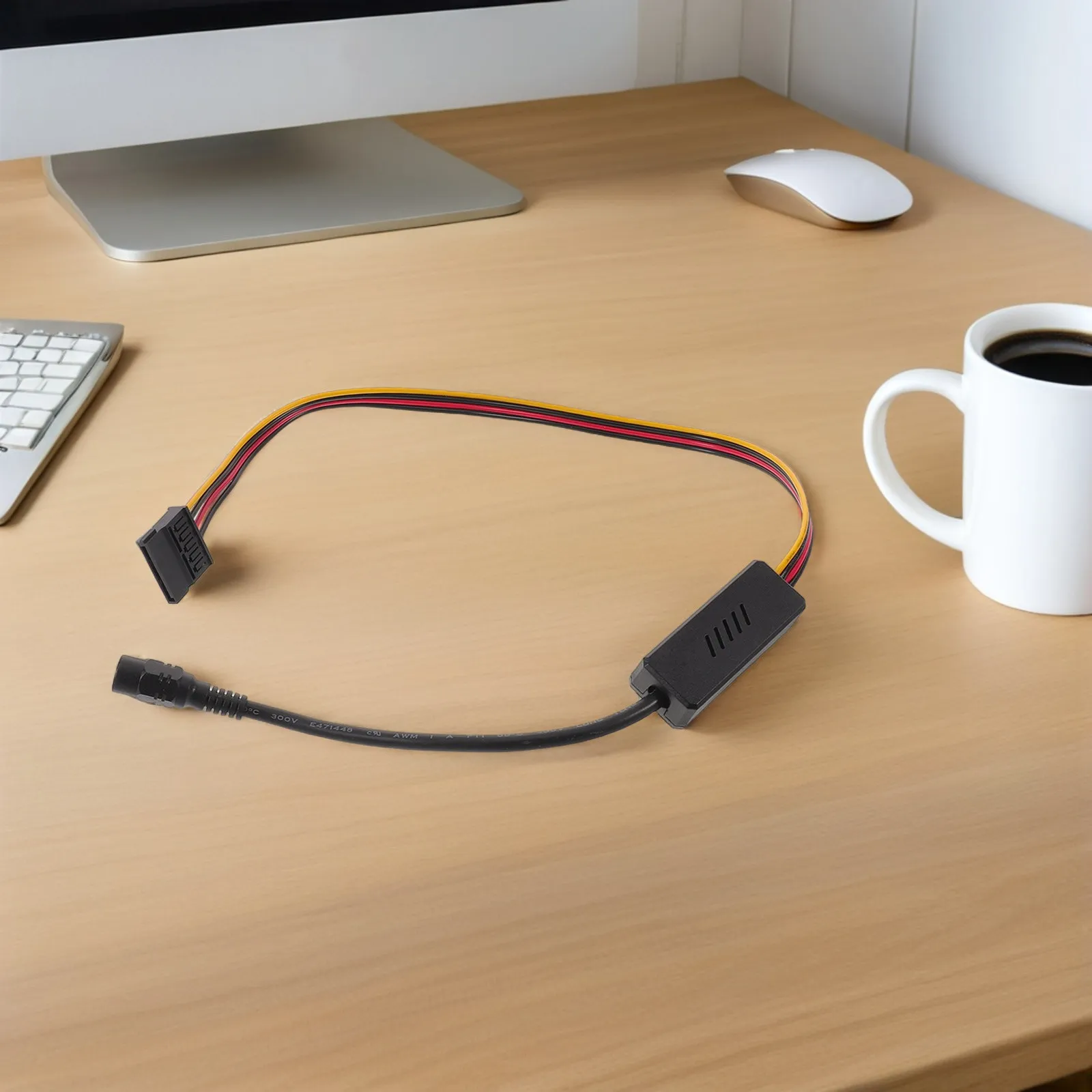 Hard Drive Power Cable Dc Female to Female Extension Step-Down Voltage Regulator Stable Power Supply Adapter Cord for Drive