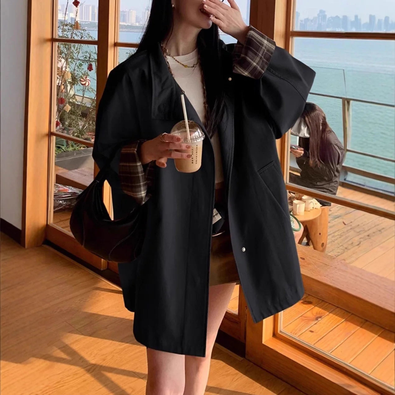 Style  For Women 2026 Autumn New High-End Look, Stunning Stand Collar Short Fashionable Coat