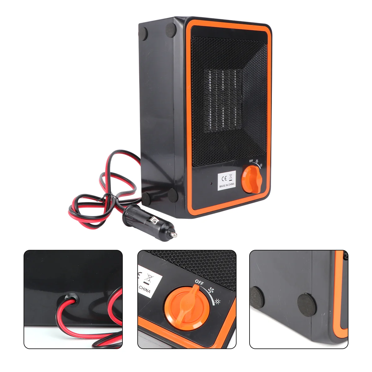 

1Pc Heater Electric Warmer Vehicle Fan Electrical Car Air Conditioner Safe Plastic Aluminum Keeps Warm Cool