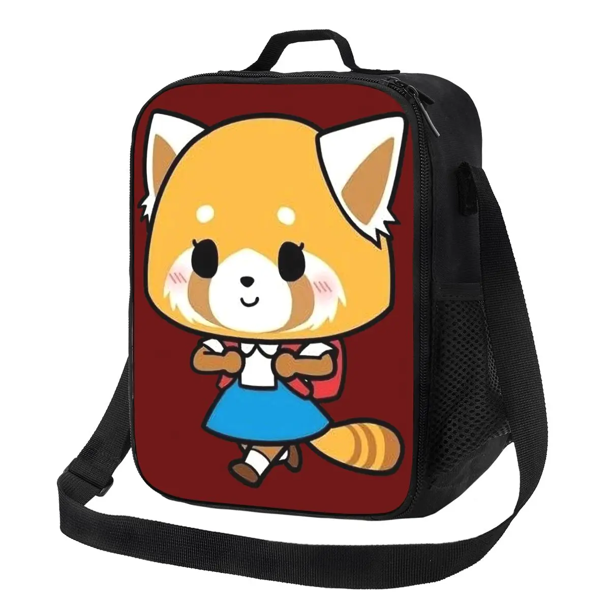 

Пользовательские агрессивные мультяшные многоразовые коробки для завтрака Retsuko, женские герметичные термохолодильники, изолированная сумка для обеда, офисная работа