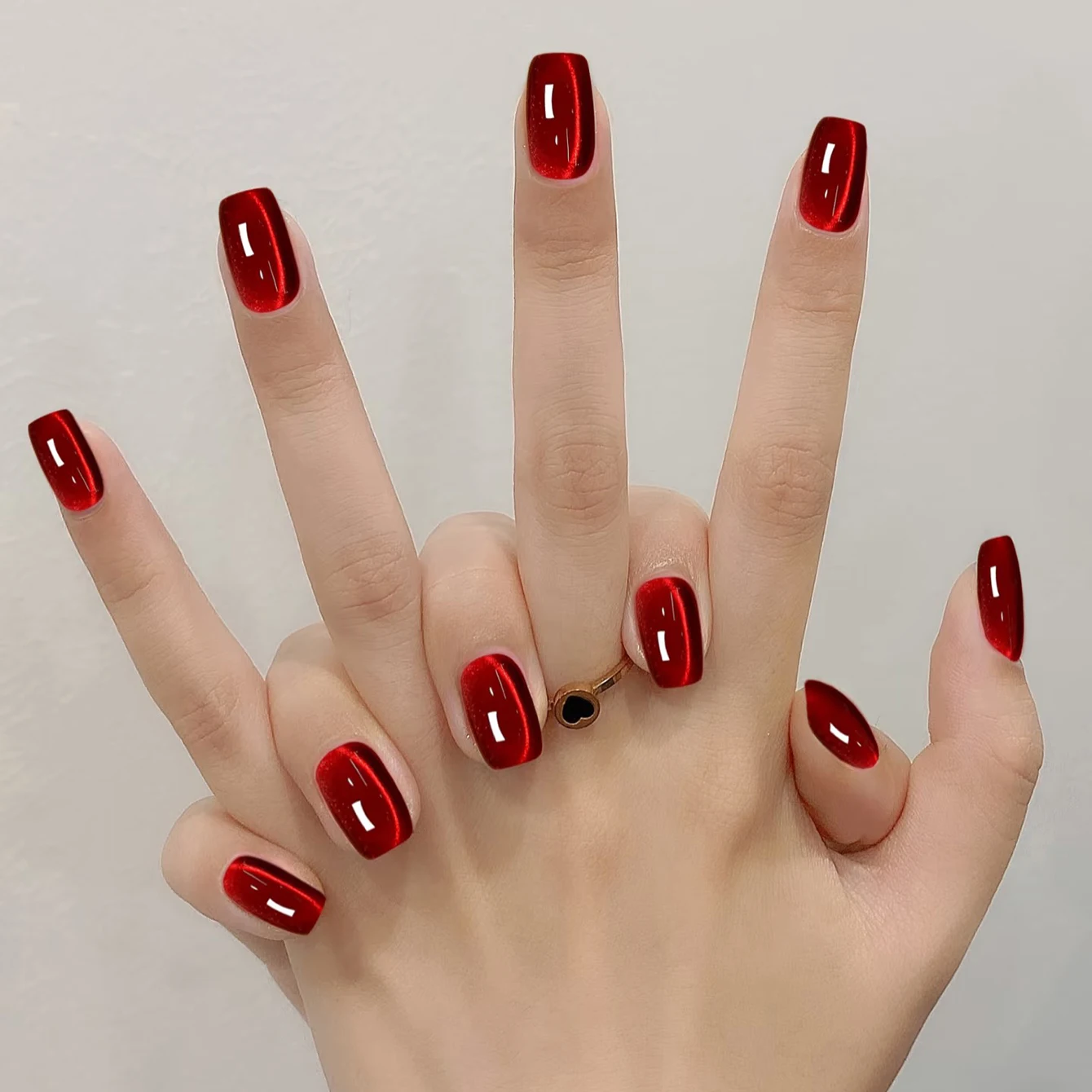 1 قطعة WS تبييض فلاش أنقرة الأحمر حمامة الدم الأحمر الزجاج حبة القط العين مسمار الفن شعبية دم البقر روبي القط العين هلام طلاء الأظافر