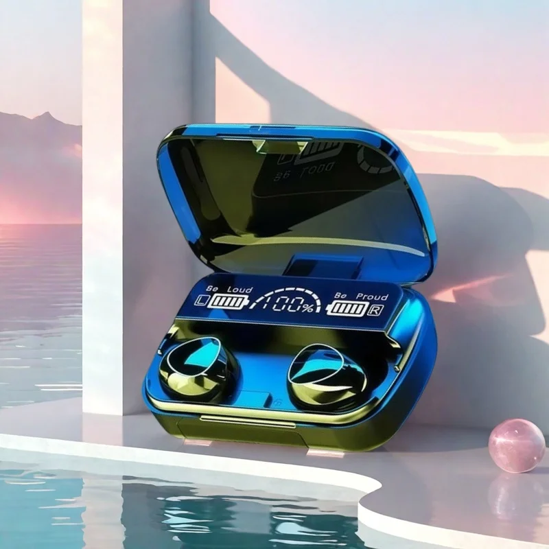 New TWS Bluetooth Earphones Handfree LED Dispay Headphones Bluetooth HiFi Stereo Music Wireless Earbuds