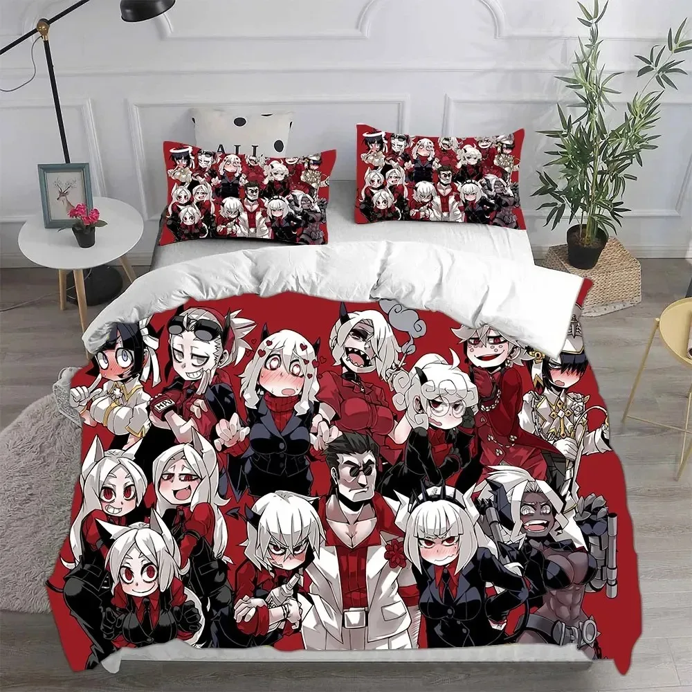 Game Helltaker Bedding Sets Comforter Quilt Bed Cover Duvet Cover Pillow Case Sets Bedroom Decoration Home Textiles