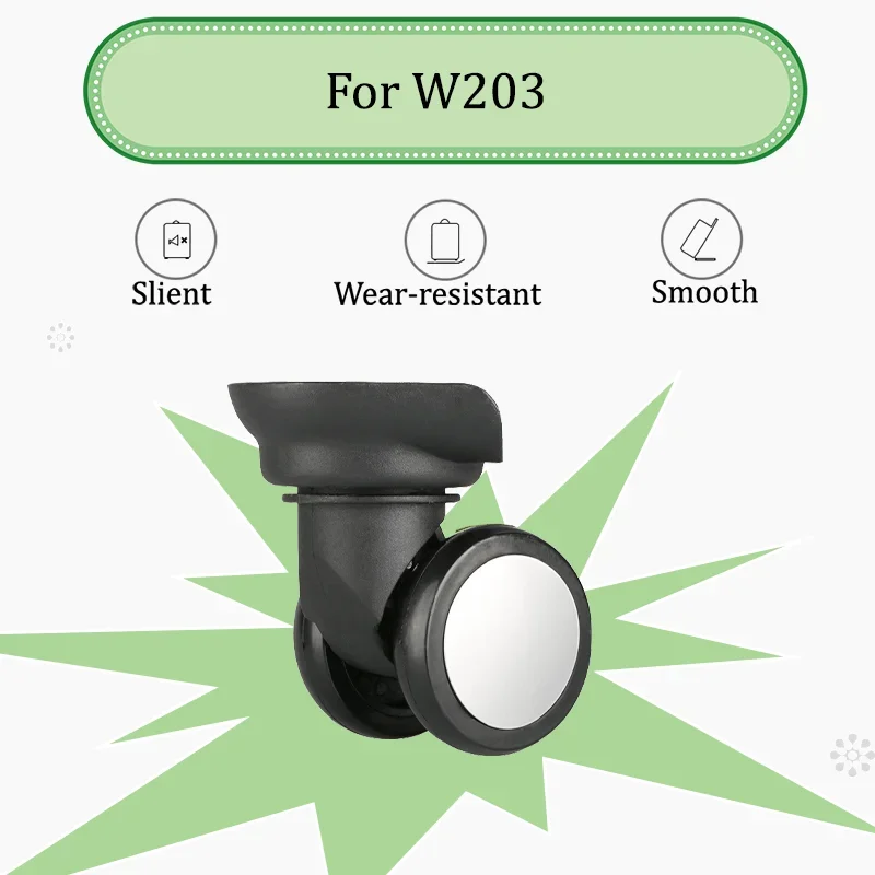 

For W203 Shock-Absorbing Luggage Wheels Ultra-Quiet Design Non-Slip, Wear-Resistant Rubber Impact-Resistant and Durable