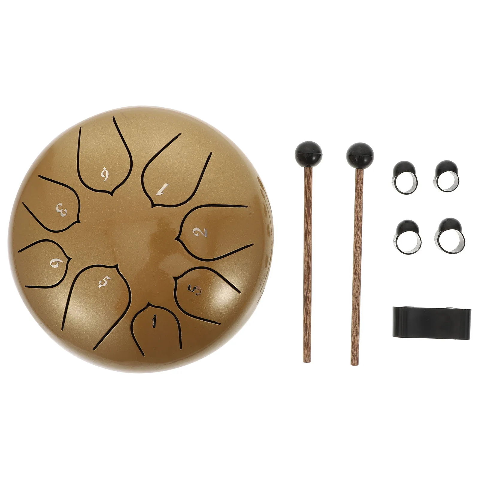

Ethereal Drum 8-tone Steel Tongue Alloy Lotus Hollow Hand Instrument Musical Simple