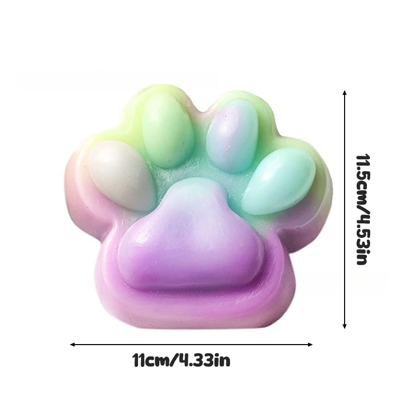 Creative น่ารักขนาดใหญ่ Cat Claw บีบของเล่นการ์ตูนช้า Rebound Decompression ของเล่นนุ่ม Mochi บีบของเล่นสําหรับผู้ใหญ่เด็กของขวัญ