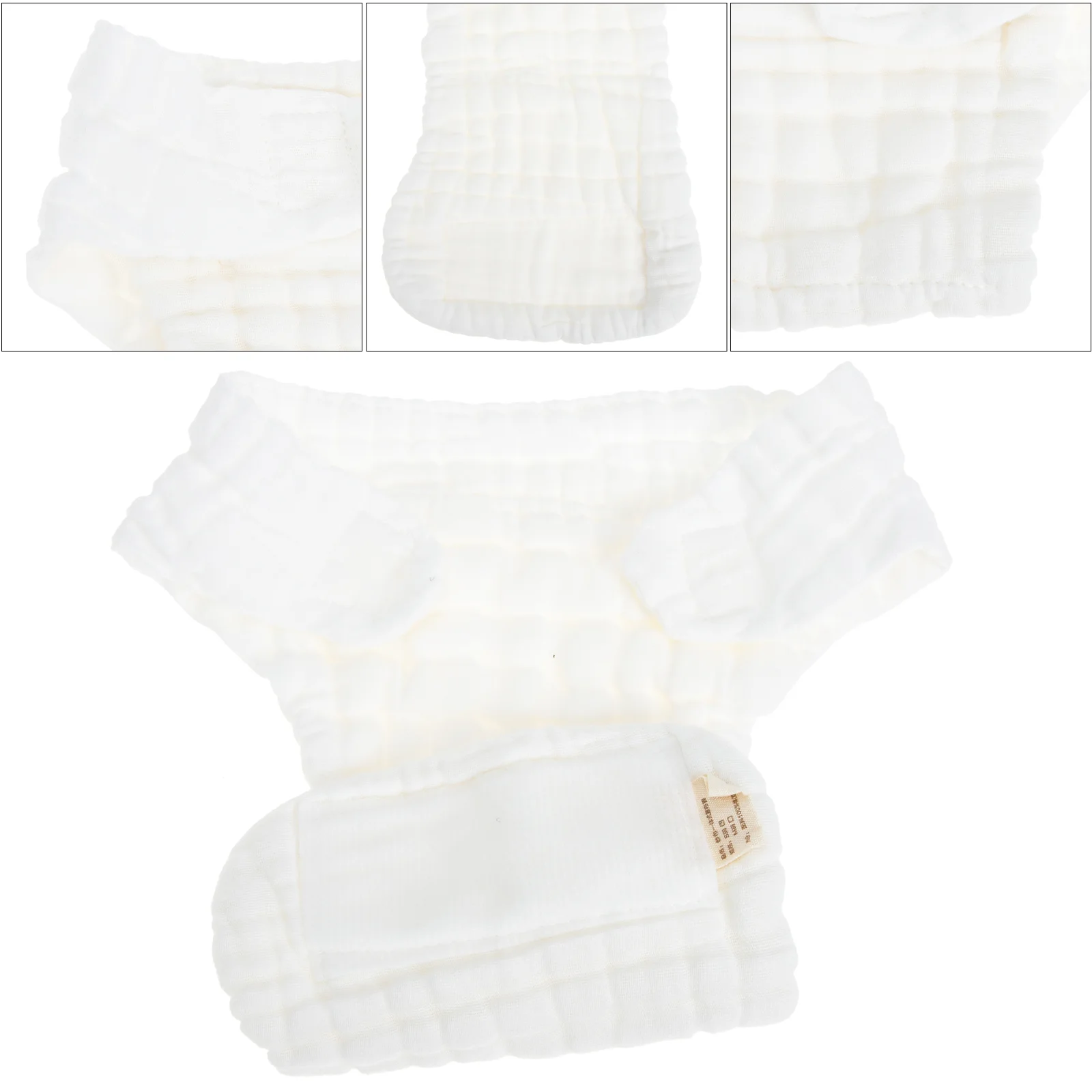 

5 Pcs Organic Diapers Newborn Cloth Sensitive Reusable Baby for Babies White Toddler