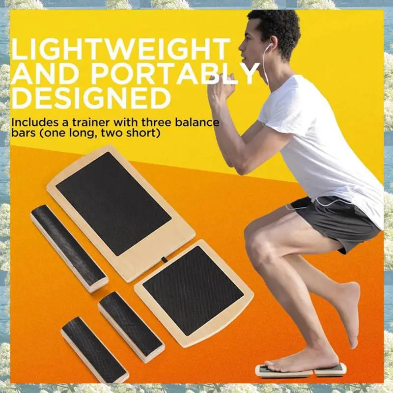 

2X Ankle Balance Board Foot Strengthener Trainer For Pilates Balance Training Sprained Ankle Stability Exercises Pad