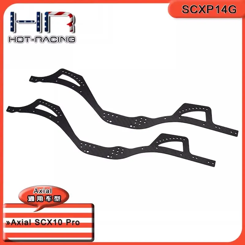 HR Graphite Rock Crawler Chassis Side Plates for Axial SCX10 Pro