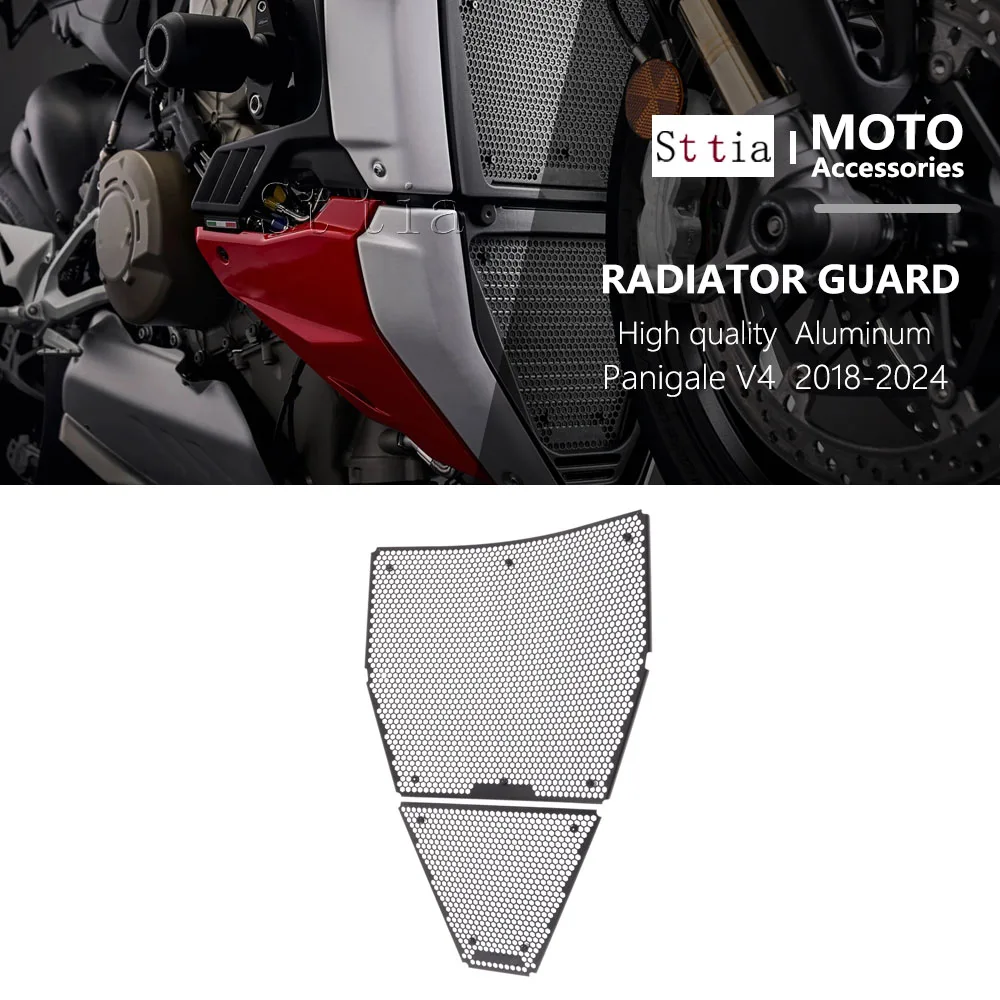 

Motorcycle Radiator Aluminum Grill Guard Cover Protector Protective Grill Fit ForDucati Panigale V4 V4S V4R 2018-2024