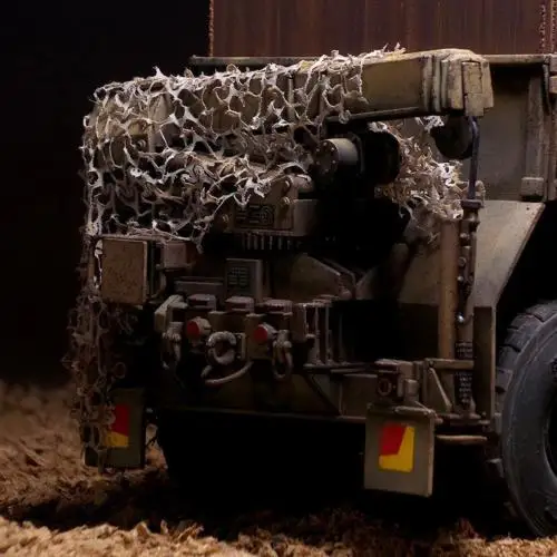 1/35 Ersatzteil RC Militärpanzer Nylon Tarnnetz B Schneefeld Deutsches Modell Russische T90 Kampfpanzermodelle Spielzeug TH05126