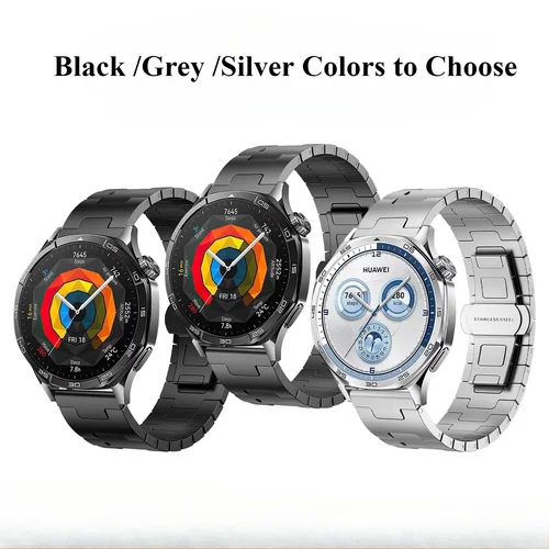 Imagen 2 del producto Huawei Watch GT5/5Pro 4/4Pro Correa de aleación de titanio de 46 mm, correa ultraligera, correa exquisita plateada/negra/gris titanio