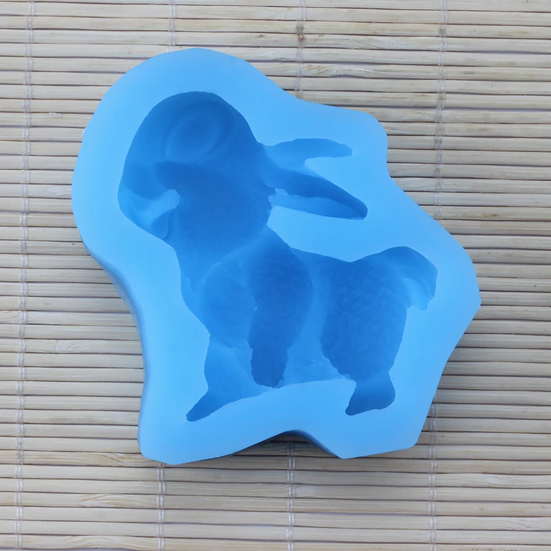 Boowan Nicole Silicone Soap Mold Rabbit Shape Resin Mould Handmade Bunny Candle Soap Making Supplies