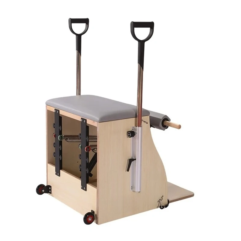 Maple Wood Wunda Chair Stability Pilates Machine Exercise Stretch Fitness Reformer Pilates Chair