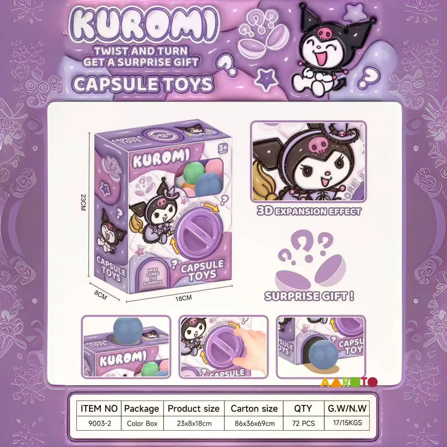 Kuromi Egg Baby Kapibala Twisting Egg Machine Fun Capsule Blind Box Lottery Decompression Toy Twisting Egg Blind Box Christmas G