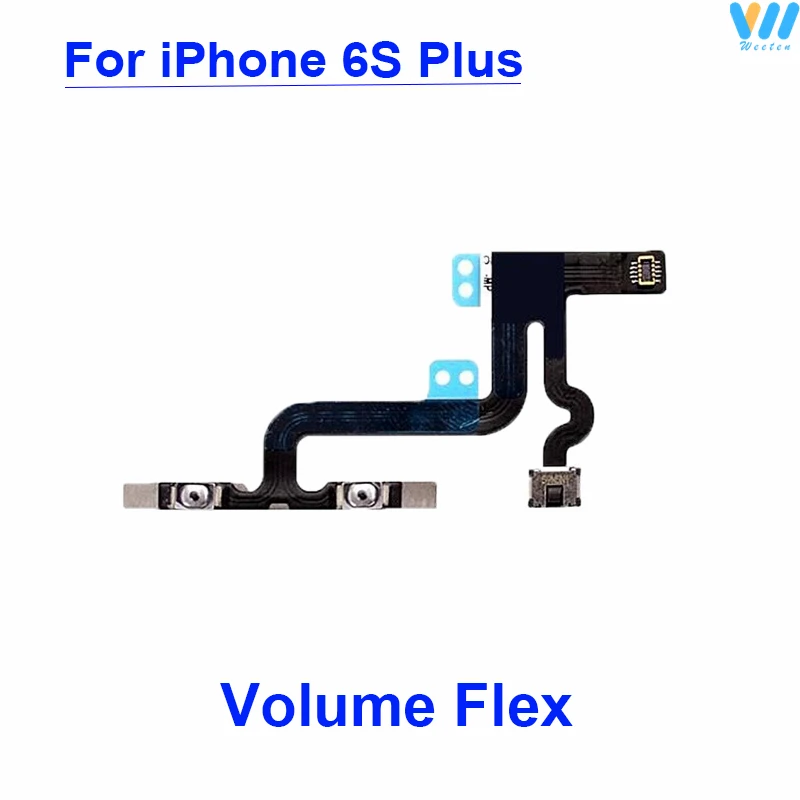 Genuine Power Volume Flex Cable For iPhone 4 4S 5 5C 5S 6 6S 6Plus 6SPlus ON OFF Power Volume Switch Side Key Flex Cable Parts