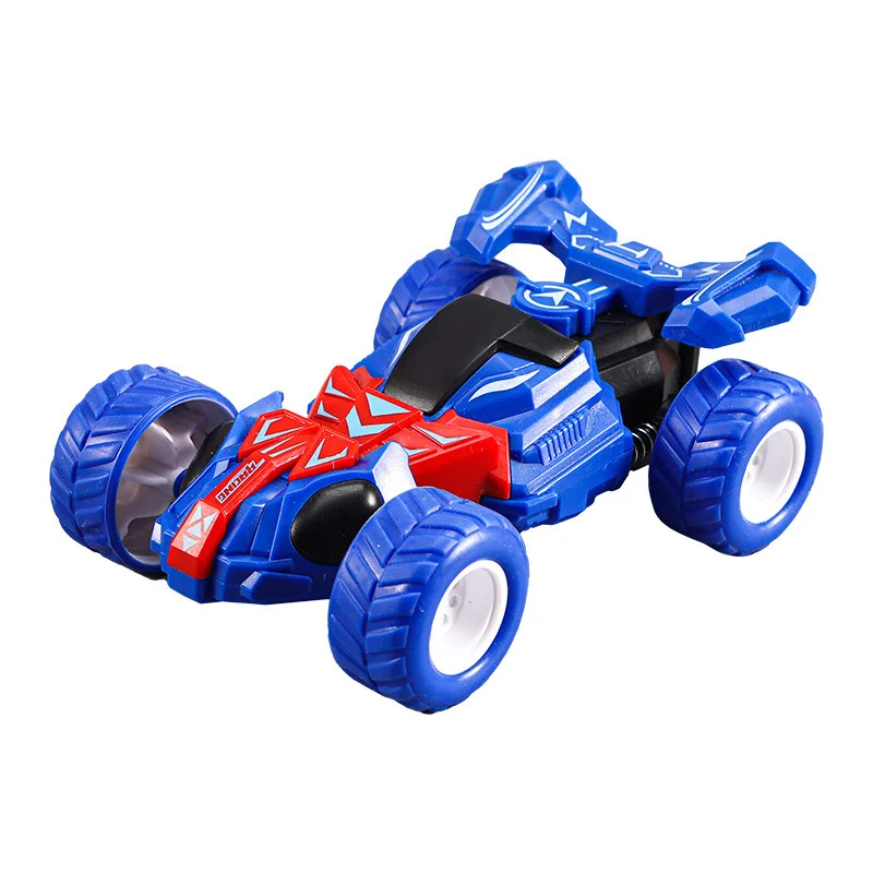 Veicolo acrobatico rotante a quattro ruote motrici Giocattolo per bambini Inerzia scorrevole Fuoristrada Regalo di compleanno per feste di Natale
