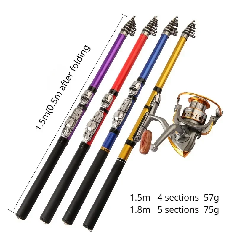 Portable Telescopic Short Joint Long Range Vara De Pesca Canne a Peche Rock Fishing Rod Small FRP Soft Tail