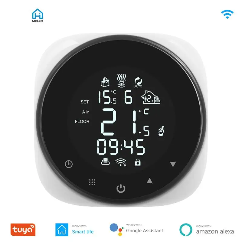 Termostat pintar Wifi HIMOJO baru untuk air/lantai listrik Boiler Gas air pengendali jarak jauh mendukung Alexa Google