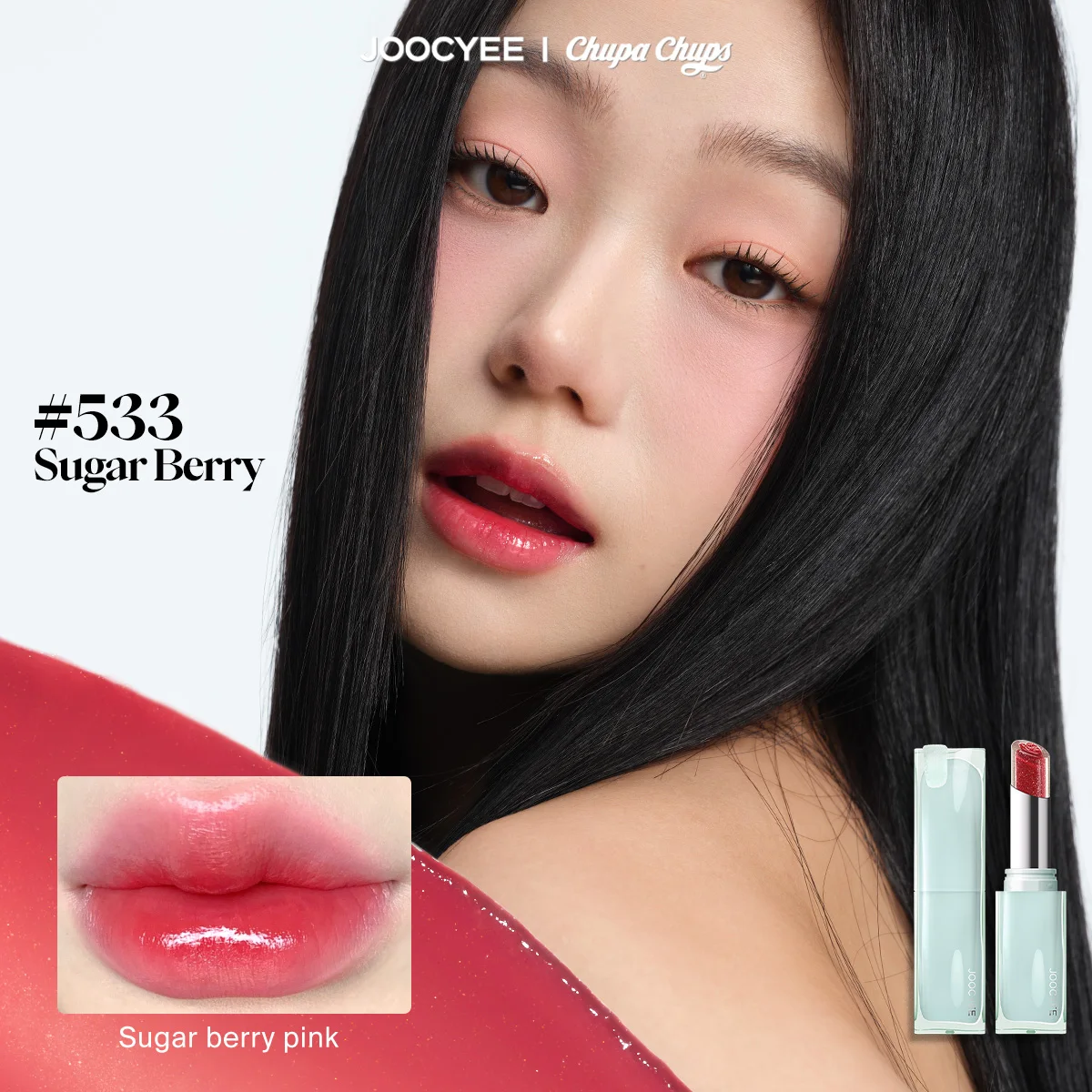 JOOCYEE x Chupa Chups GLAZED ROUGE Long-lasting and Moisturizing Bright and Crystal