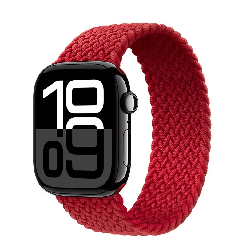 Geflochtenes Solo-Armband für Apple Watch Band 44mm 40mm 45mm 49mm 41mm Nylon Correa Armband iWatch Serie 9 8 7 6 5 SE Ultra2 3 10 11