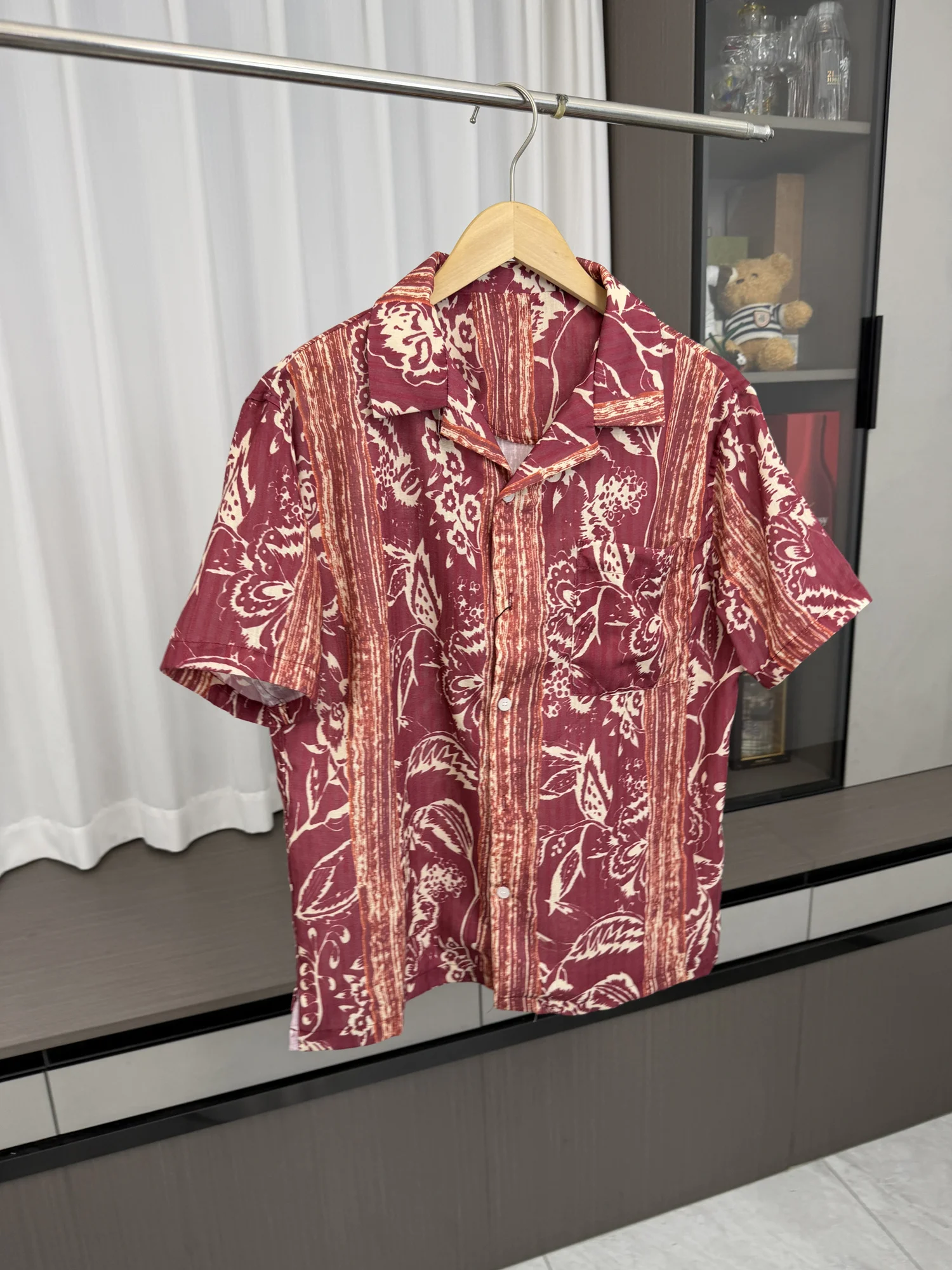 

Dapper Men's Summer Casual Breathable Printed Short Sleeve Shirt Fashionable Urban Style Youth Daily Wear Versatile Comfortable