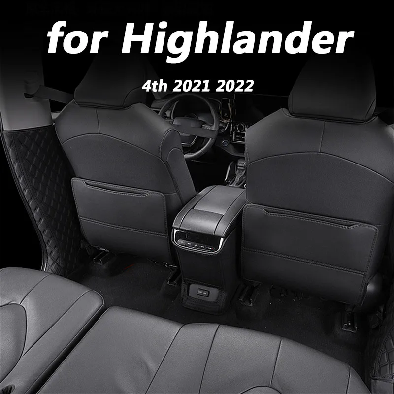 

for Toyota Highlander 4th 2021 2022 Car interior decoration accessories seat rear protective pad anti-dirty gasket