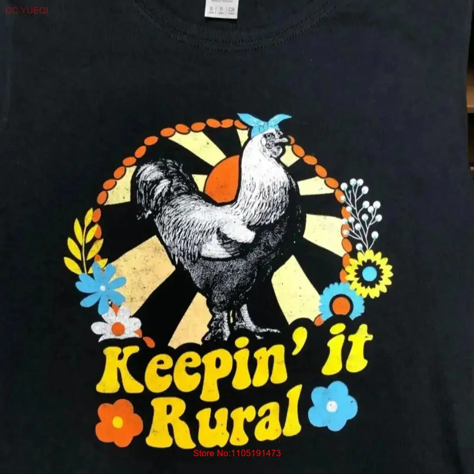 تي شيرت Keepin' it Rural تي شيرت عتيق مغسول كاجوال متعدد الاستخدامات مصمم جرافيك ملابس علوية للارتداء اليومي قابلة للتنفس #1